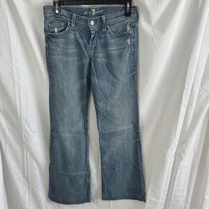 7 For All Mankind Blue Boot Cut Women's Jeans